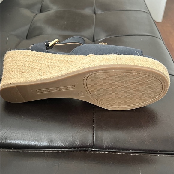 Tommy Hilfiger Dark Blue Espadrille Wedges - Picture 3 of 3